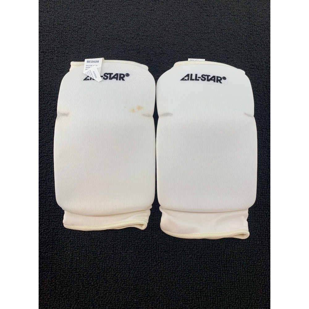All Star‎ Sports Knee Pad Medium White Wrestling Soccer Football Padded Protect